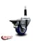 Service Caster 3'' Blue Poly Swivel 7/8'' Expanding Stem Caster with Brake SCC-EX20S314-PPUB-BLUE-PLB-78 - alternate 3